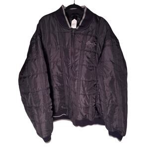 Sean John Men's Black Bomber Jacket Size 6X - Stylish & Warm